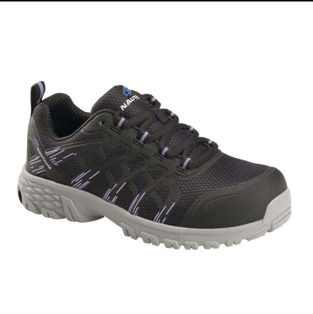 Nautilus Women's Stratus Oxford Black Composite Toe Shoe Size 9.5
